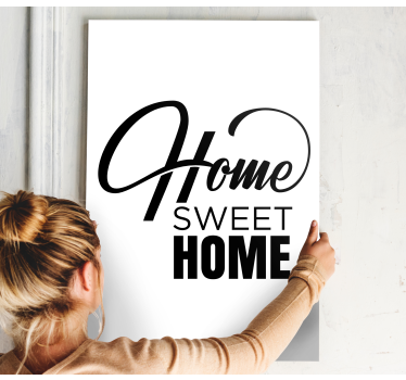 Quadro con frase dimora confortevole - TenStickers