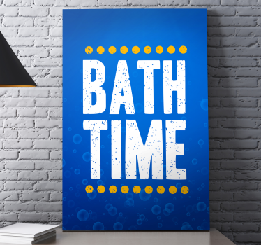 Quadro con frase divertimento in vasca - TenStickers