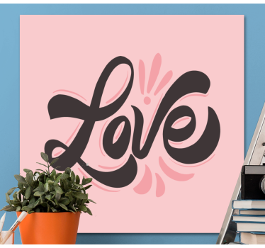 Quadro con frase espressione d'amore - TenStickers