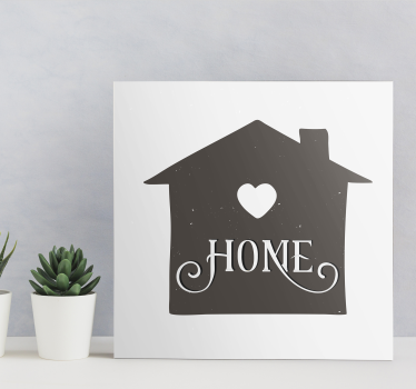 Quadro con frase espressione sincera per la casa - TenStickers