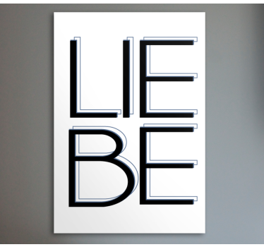 Quadro con frase espressione tipografica - TenStickers