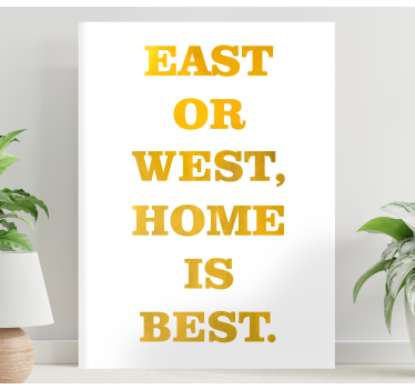 Quadro con frase est o ovest - TenStickers