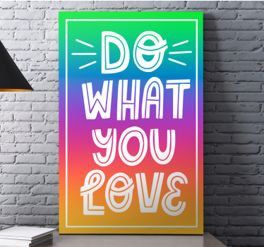 Quadro con frase fai ciò che vuoi - TenStickers
