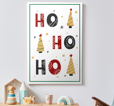 Quadro con frase gioia festiva - TenStickers