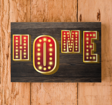 Quadro con frase insegna luminosa per casa - TenStickers
