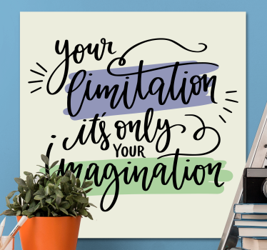 Quadro con frase le limitazioni ispirano creatività - TenStickers