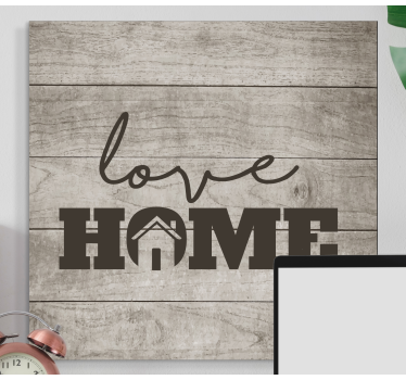 Quadro con frase messaggio d'amore per la casa - TenStickers