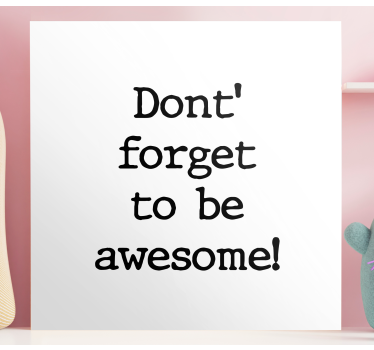 Quadro con frase motivazionale - TenStickers