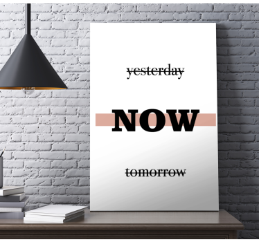 Quadro con frase ora frase motivazionale - TenStickers