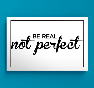 Quadro con frase sii vero messaggio - TenStickers