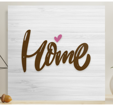 Quadro con frase simbolo d'amore per la casa - TenStickers