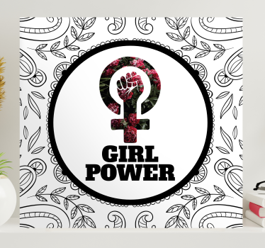 Quadro con frase simbolo del potere femminile - TenStickers