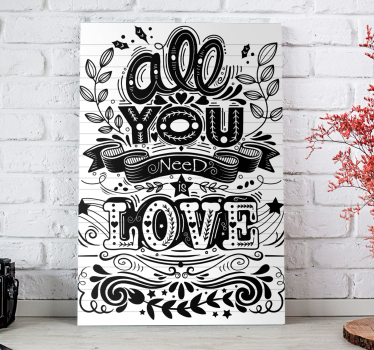 Quadro con frase tutto ciò di cui hai bisogno - TenStickers