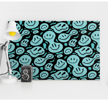 Quadro con testo motivi di sorrisi felici - TenStickers
