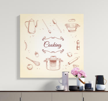 Quadro con utensili da cucina - TenStickers