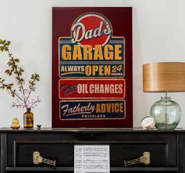 Quadro vintage retro cartellone - TenStickers