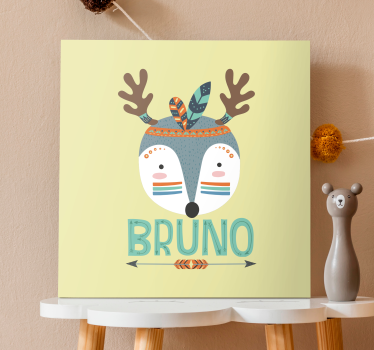 Quadri cameretta neonato animale della foresta nordica - TenStickers