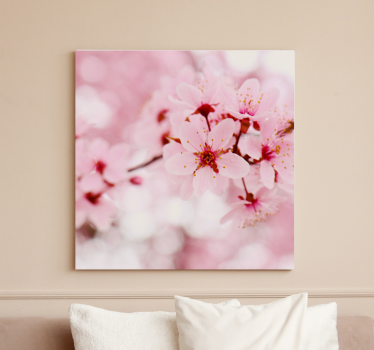 Quadro fiori Arte della fotografia di fiori rosa - TenStickers