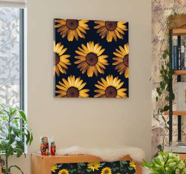 Quadro fiori Girasole giallo - TenStickers