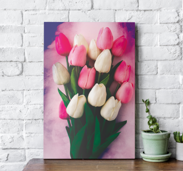 Quadro fiori Tulipani colorati - TenStickers