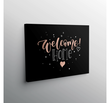 Quadro con frase benvenuto stellato a casa - TenStickers