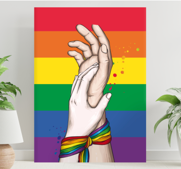 Quadro con frase unità nella diversità - TenStickers