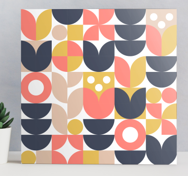 Dipinto geometrico forme geometriche astratte - TenStickers