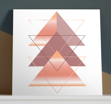 Dipinto geometrico fusione di triangoli geometrici - TenStickers