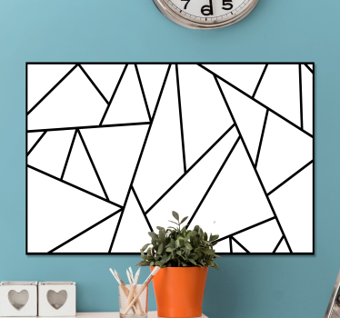 Quadro astratto modelli angolari - TenStickers