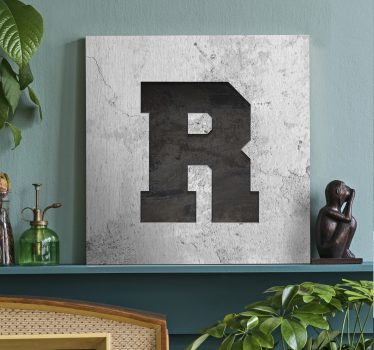 Quadro lettera personalizzata stile industriale - TenStickers