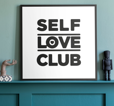 Quadro motivazionale amore e rispetto di se - TenStickers