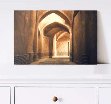 Dipinto orientale attenzione architettonica - TenStickers