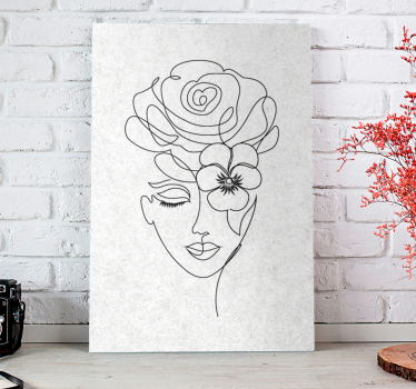 Quadro per corridoio Donna minimalista senza volto - TenStickers