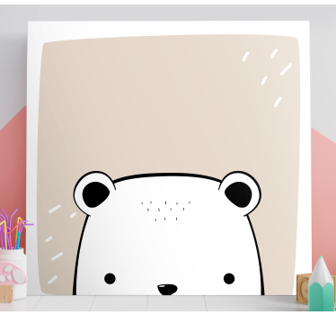 Quadro per neonati Bambino orso polare - TenStickers