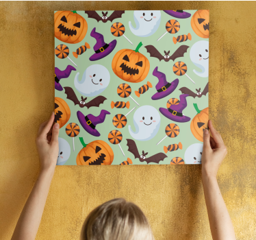 Quadro per ragazzi elementi di halloween giocosi - TenStickers