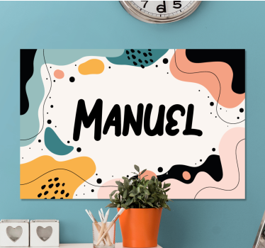 Quadro personalizzabile design nome divertente - TenStickers