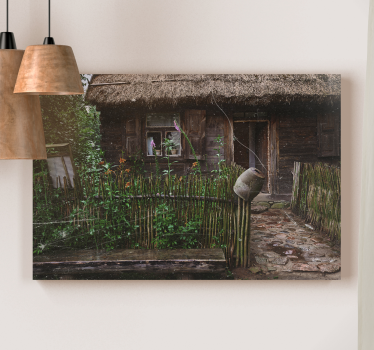 Quadro rustico ingresso di un cottage incantevole - TenStickers