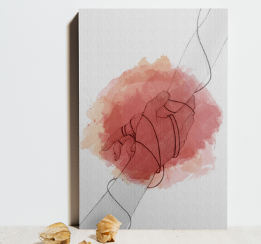 Quadro rustico opere con mani intrecciate - TenStickers