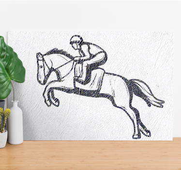 Quadro stampa cavallo Gara di salto - TenStickers