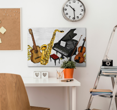 Quadri con strumenti musicali - TenStickers