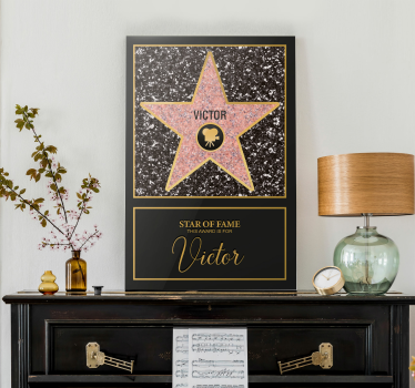 Quadro stella di fama personalizzata - TenStickers