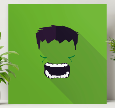 Quadro stampe supereroi supereroe verde - TenStickers