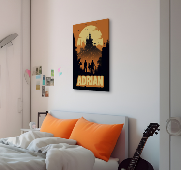 Quadro videogioco avventura personalizzata - TenStickers