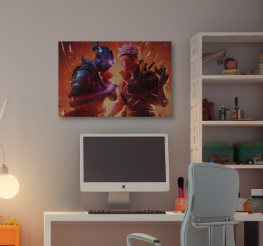Quadro videogioco combattimento epico - TenStickers