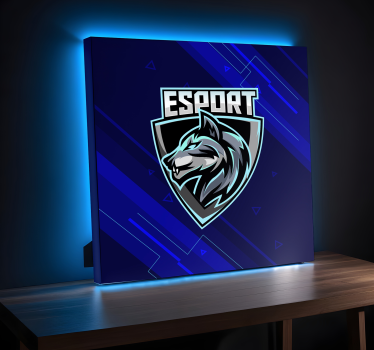 Quadro videogioco il tuo logo e-sport - TenStickers