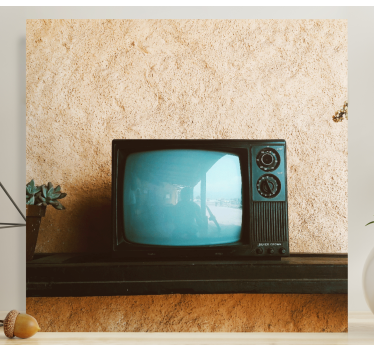 Quadro vintage display televisivo retrò - TenStickers