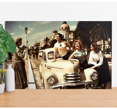 Quadro vintage fascino delle auto d'epoca - TenStickers