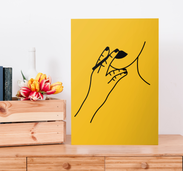 Quadro vintage gesto di mano elegante - TenStickers
