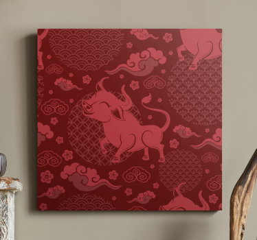 Quadro vintage Modello vintage in stile cinese - TenStickers