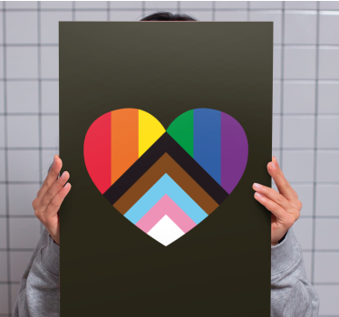 Quadro vintage strati a forma di cuore - TenStickers